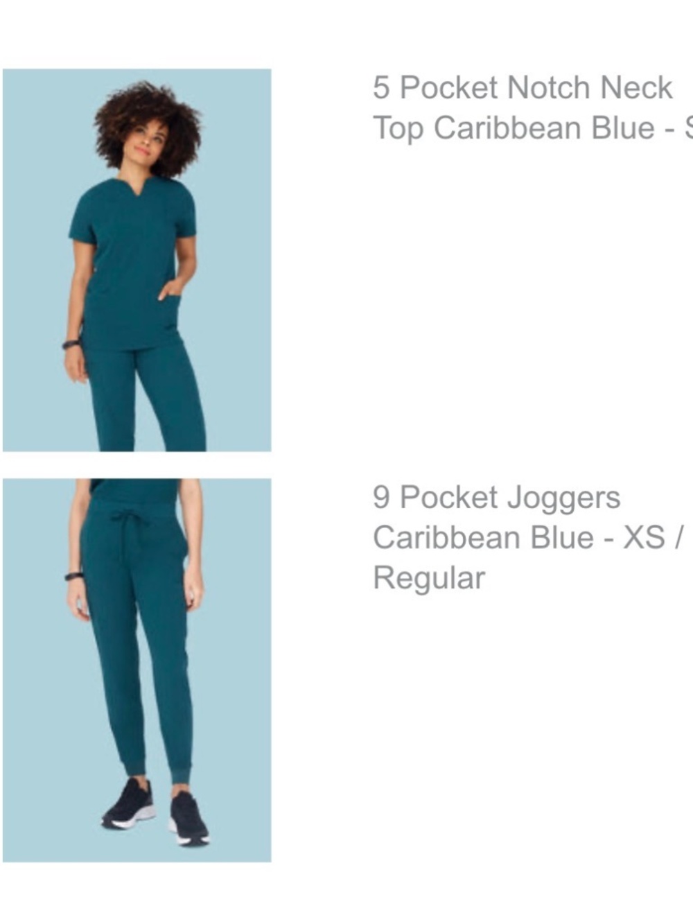 Mandala Caribbean Blue Women Scrub Set